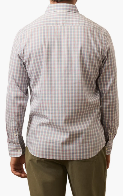 The Movement Long Sleeve Shirt- Atoll Red Plaid