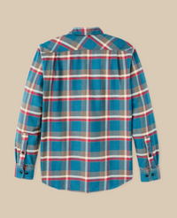 Vintage Flannel Work Shirt- Blue/Gray/Multi Plaid