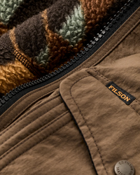 Reversible Pile Fleece Jacket- Brown/Night Camp