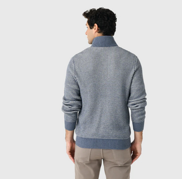 Quarter Button Sweater- Port Huron