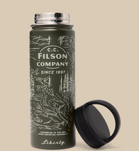 Metal Water Bottle- Green/Wildlife