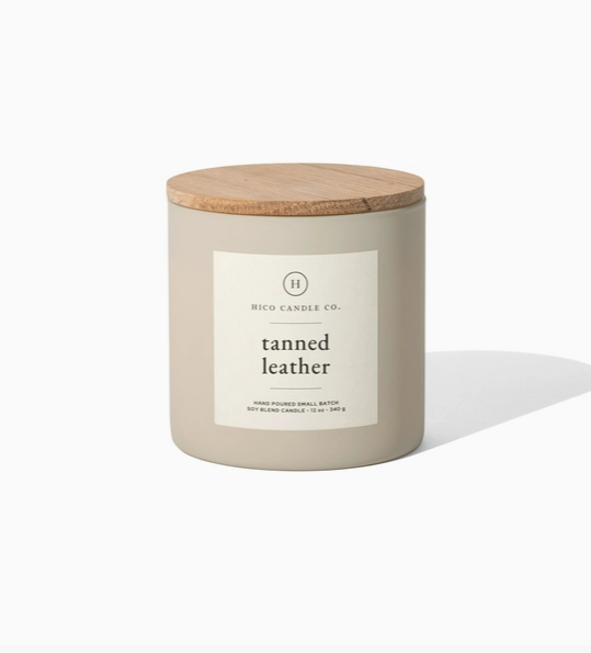Tanned Leather Candle 14oz