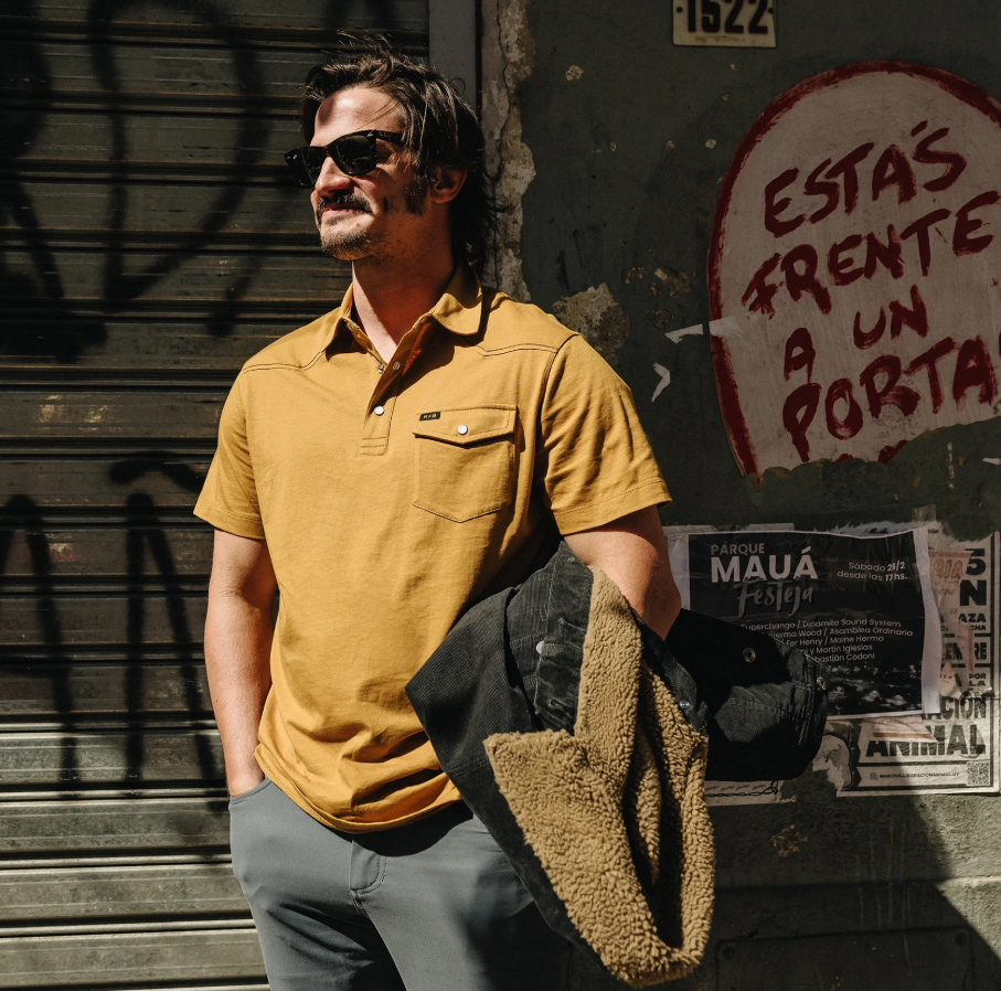 Ranchero Polo- Old Gold