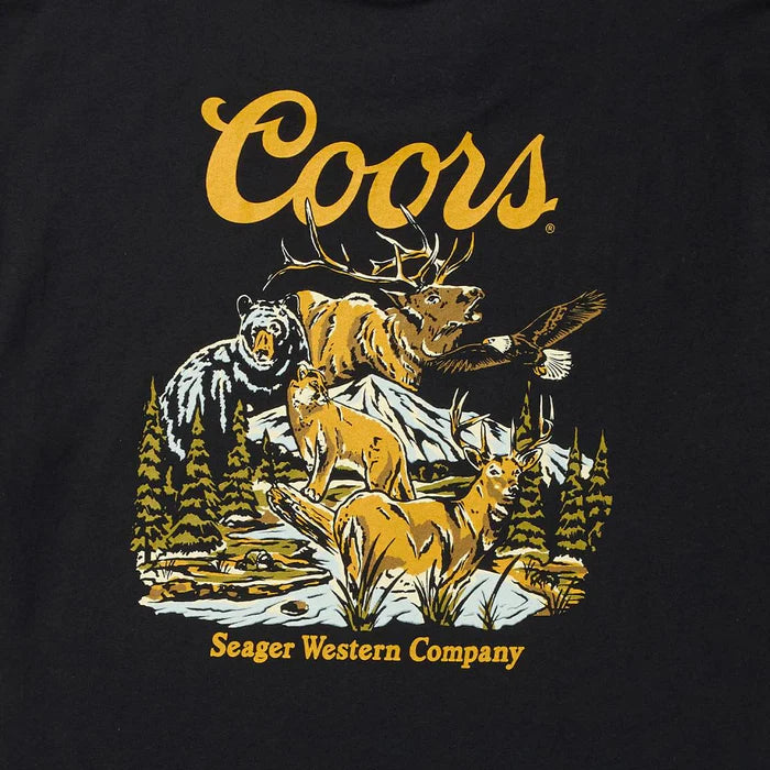 Seager X Coors Banquet Preserve T-Shirt- Black