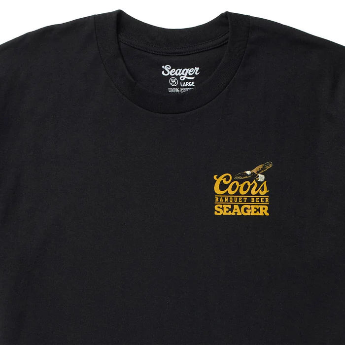 Seager X Coors Banquet Preserve T-Shirt- Black