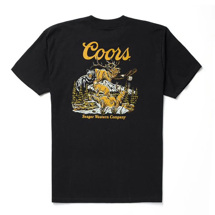 Seager X Coors Banquet Preserve T-Shirt- Black