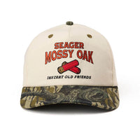 Mossy Oak Gone Huntin' Hat- Cream/Camo