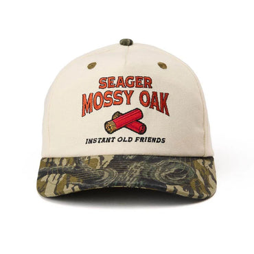Mossy Oak Gone Huntin' Hat- Cream/Camo