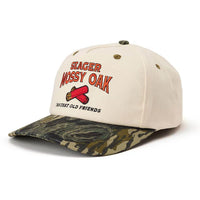 Mossy Oak Gone Huntin' Hat- Cream/Camo