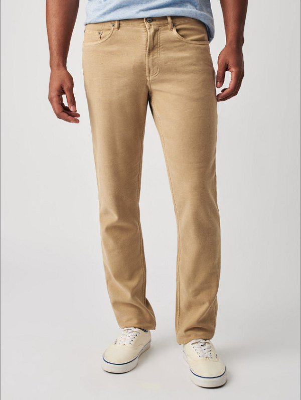 Stretch Terry 5 Pocket Pant- Desert Khaki