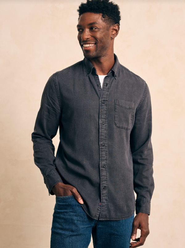 The Tried & True Chambray Shirt- Durango Black