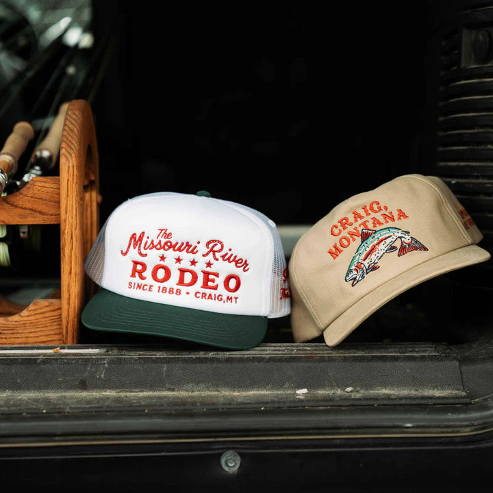 Missouri River Rodeo Hat- White/Green