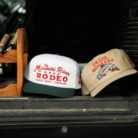 Missouri River Rodeo Hat- White/Green
