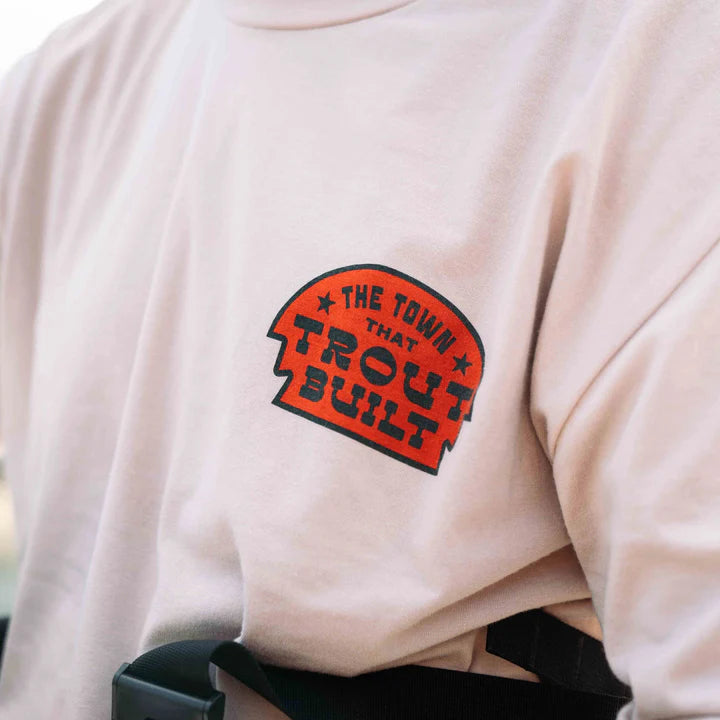 Trout Built T-Shirt- Sand