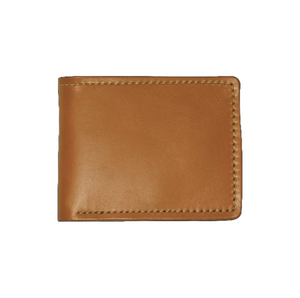 Bridle Leather Bi-Fold Wallet- Tan