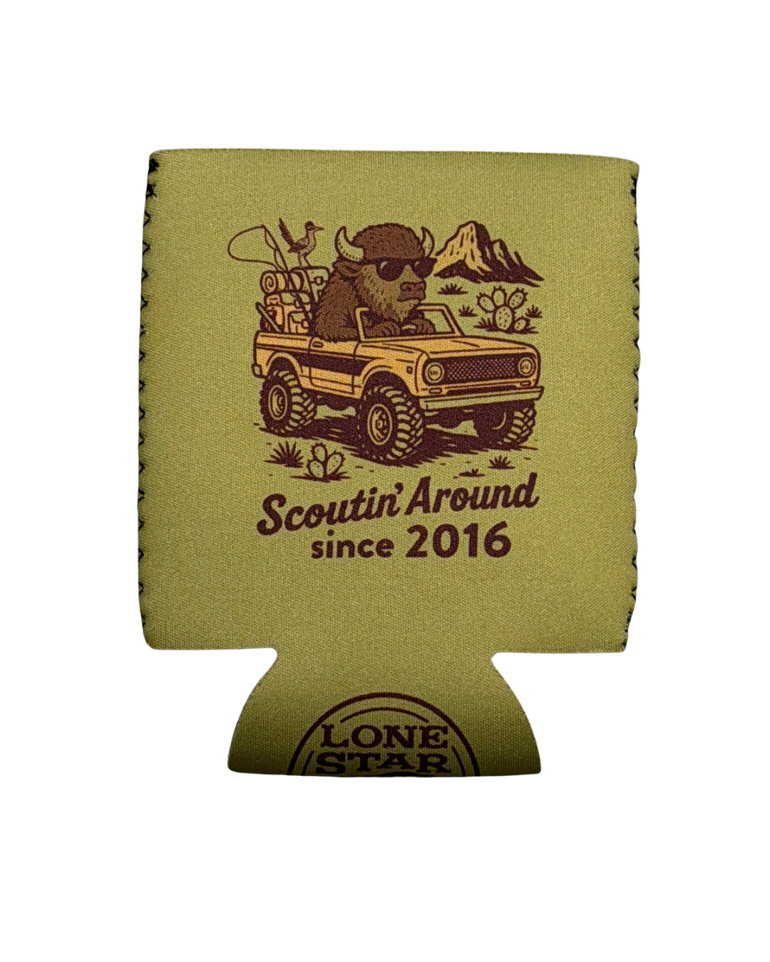 Scoutin Around Koozie