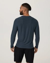 Long Sleeve Strato Tech Tee - Navy Heather