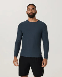 Long Sleeve Strato Tech Tee - Navy Heather