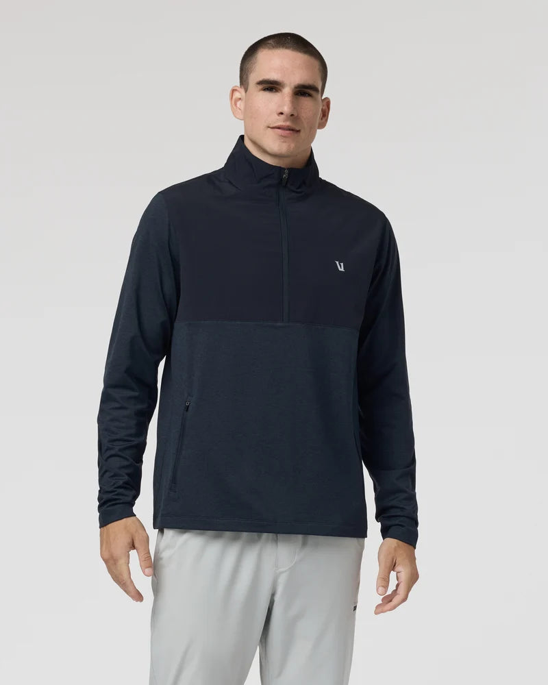 Sunday Element 1/2 Zip - Ink Heather