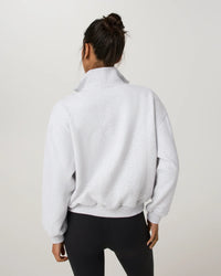 Women's Restore Oversized Half Zip - Pale Grey Heather