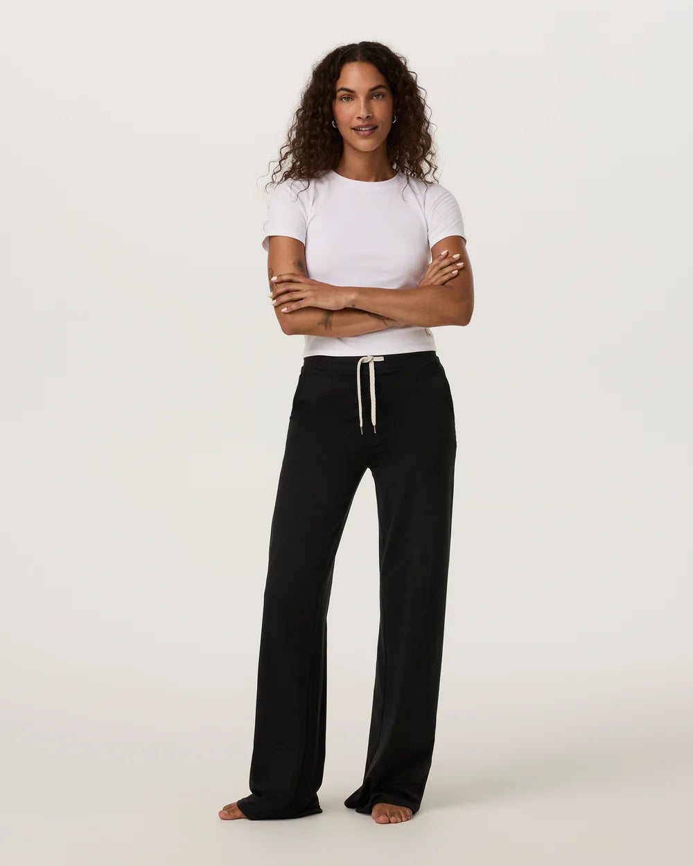 Women's Halo Essential Wideleg - Black Heather