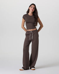 Women's Halo Essential Wideleg - Java Heather