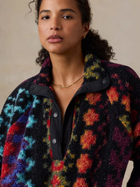 Women's Fireside Fleece Popover- Harbor Lights
