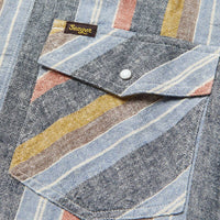 The Whippersnapper- Washed Stripe Navy