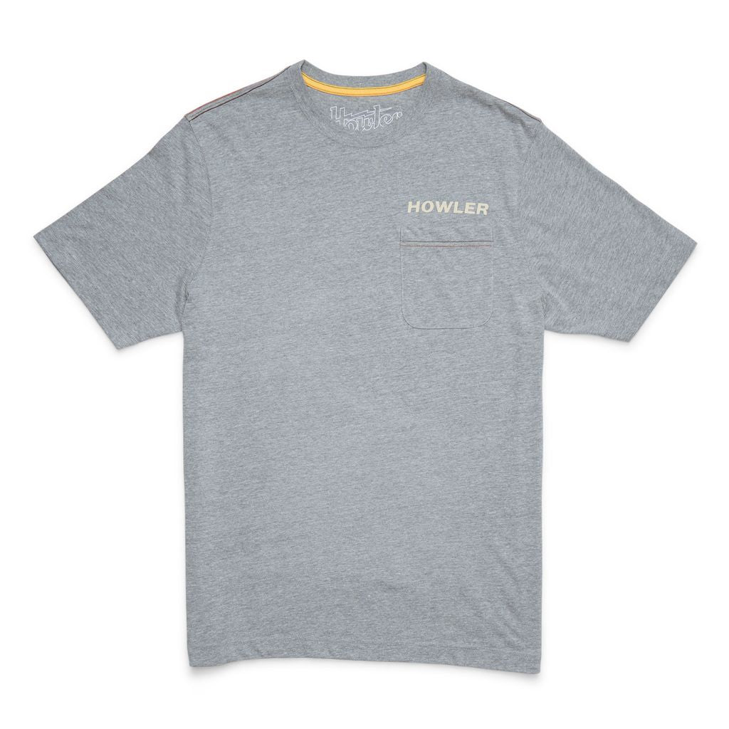 Posse's Return Pocket T-Shirt- Grey Heather