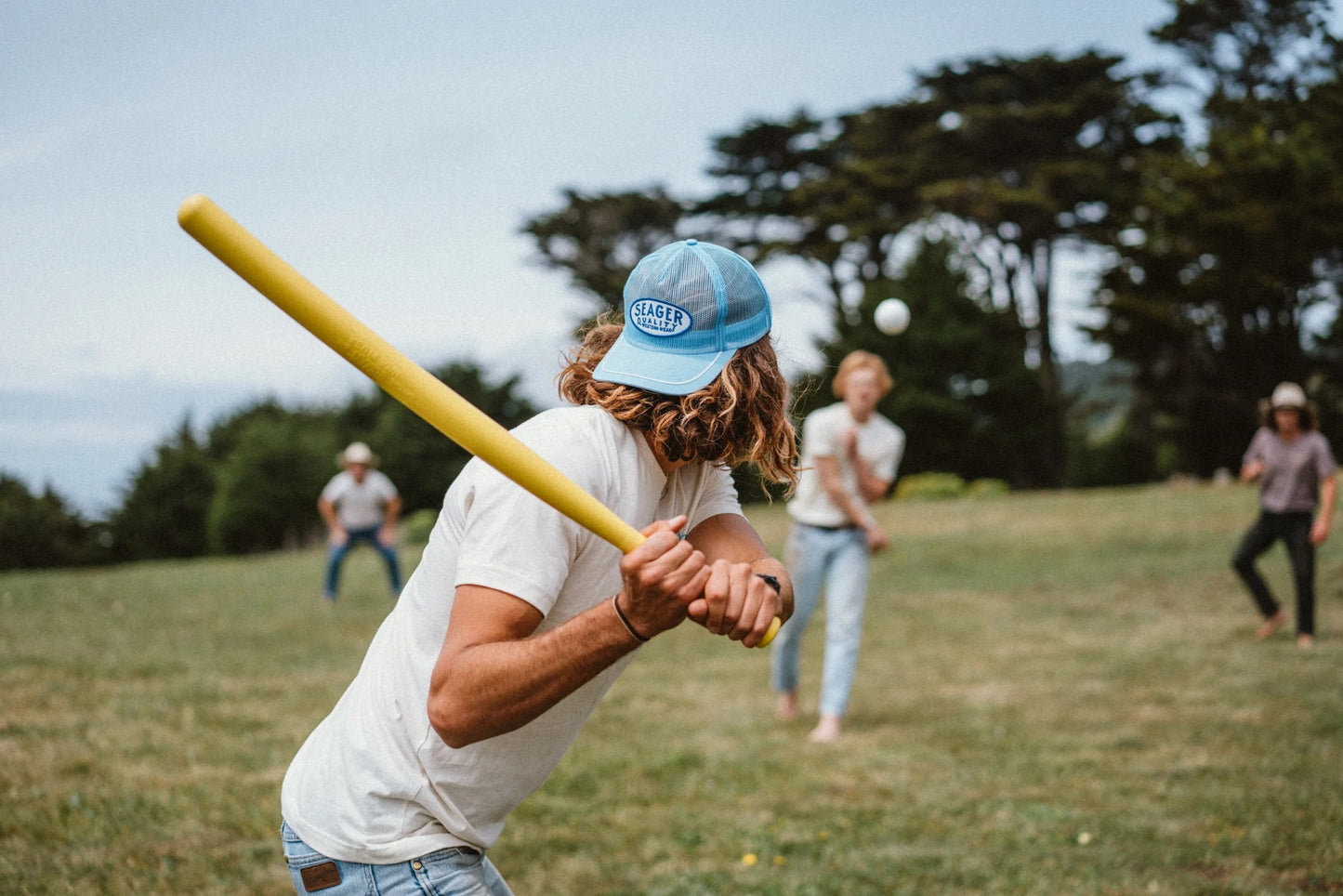 Old Town All Mesh Snapback- Blue