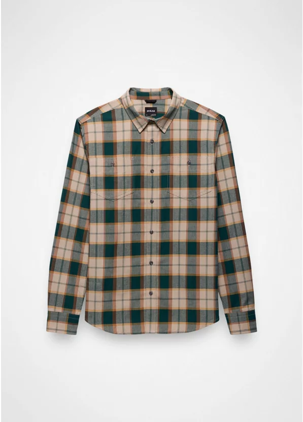 Dolberg Long Sleeve Flannel Shirt- Almond