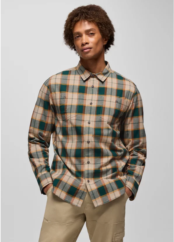 Dolberg Long Sleeve Flannel Shirt- Almond