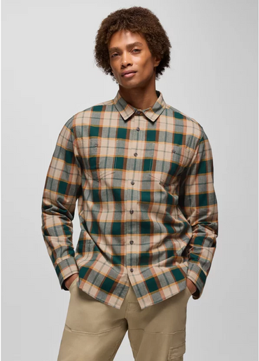 Dolberg Long Sleeve Flannel Shirt- Almond