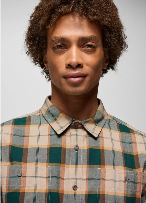 Dolberg Long Sleeve Flannel Shirt- Almond