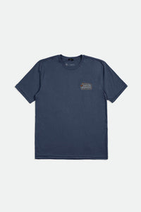 Bass Brains Boat T-Shirt - Washed Navy
