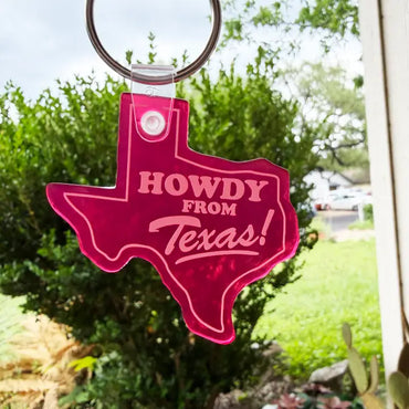 Howdy From TX! Keychain