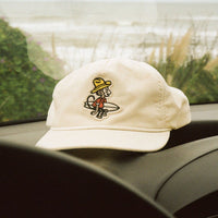 El Monito Surfs Snapback Hat- Off White Cord