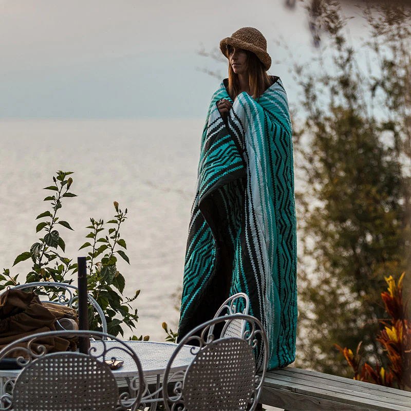 Puffer Blanket: Baja Aqua