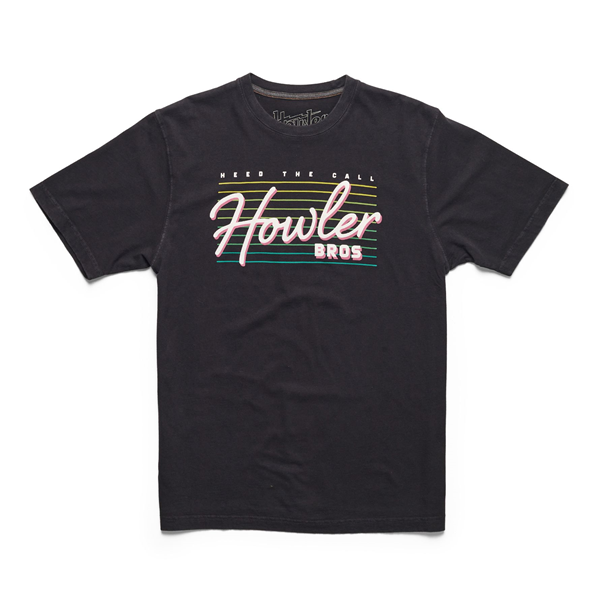 Howler Beach Club Cotton T-Shirt-Black