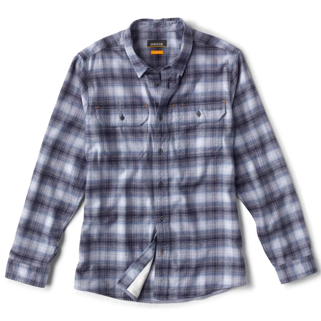 Flat Creek Tech Flannel- Blue/Grey