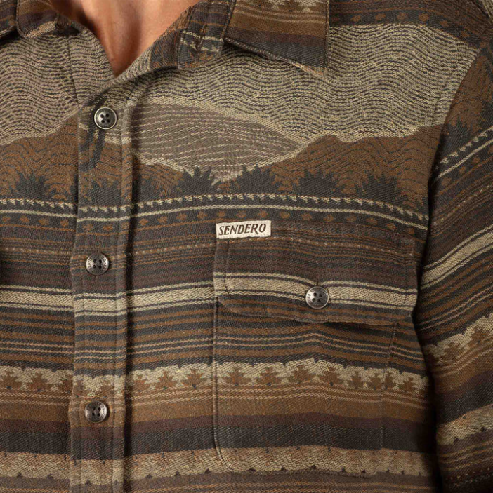 Boquillas Long Sleeve Shirt- Sonora/Brown