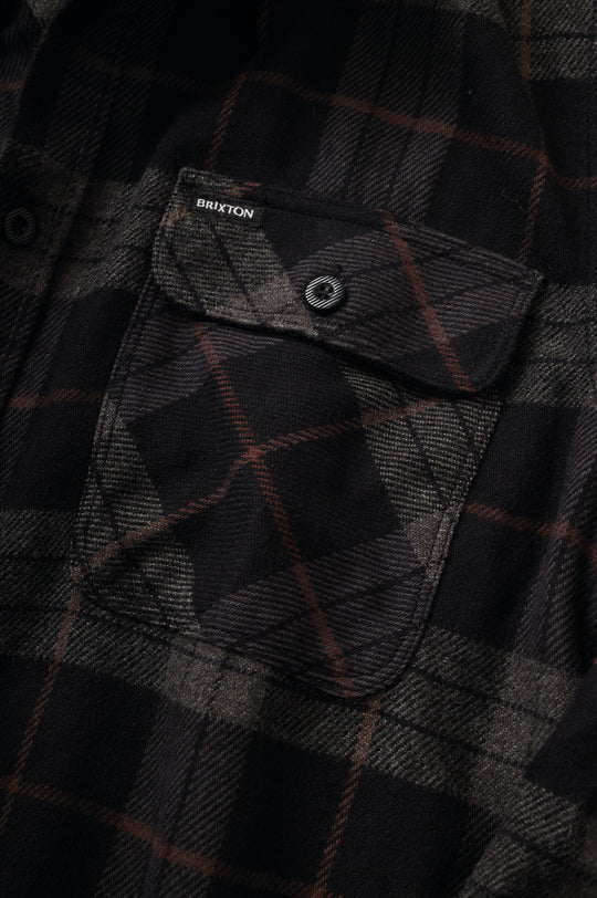 Bowery Flannel- Black/Charcoal