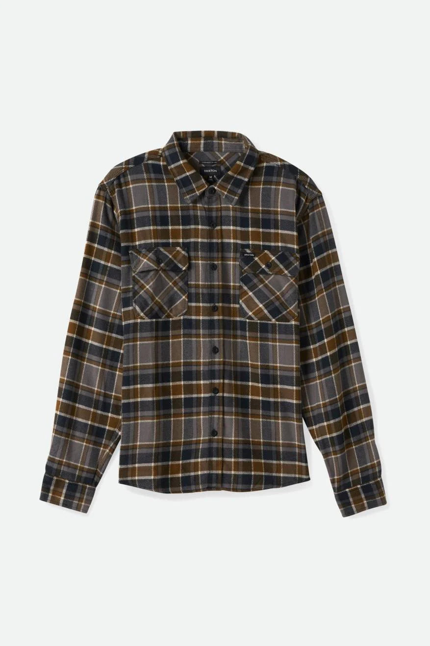 Bowery Flannel- Black/Desert Palm/Beige