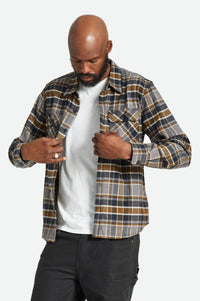 Bowery Flannel- Black/Desert Palm/Beige