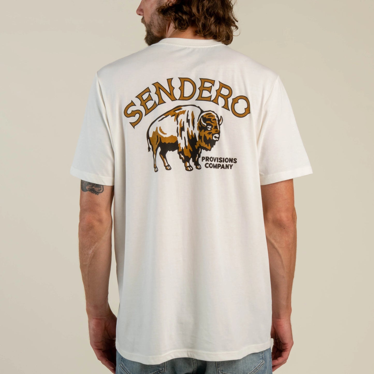 American Buffalo T-Shirt- Vintage White