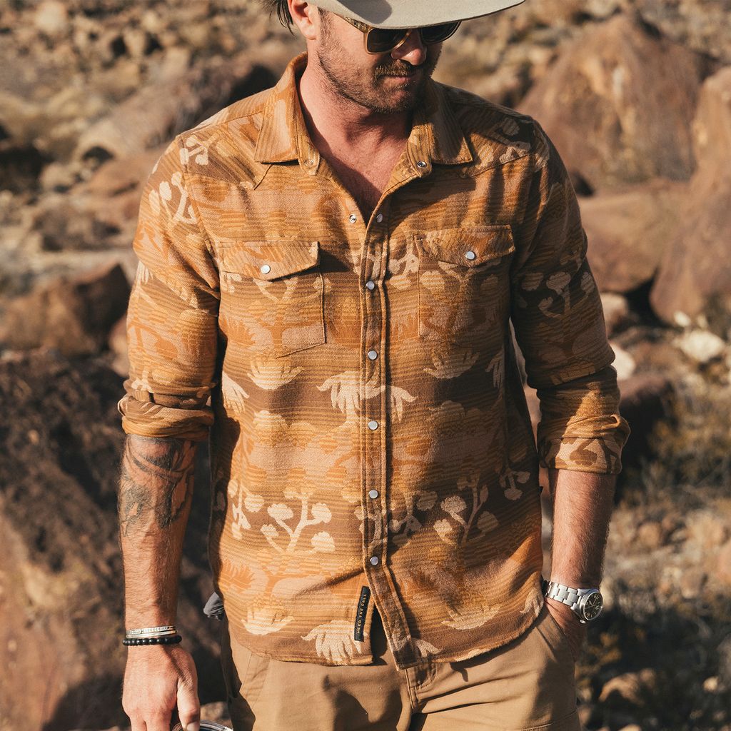 Maguey Mirage Sheridan Flannel- Camel