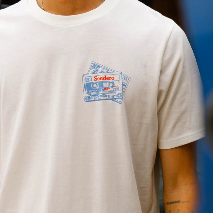 Cassette Tape T-Shirt- Vintage White