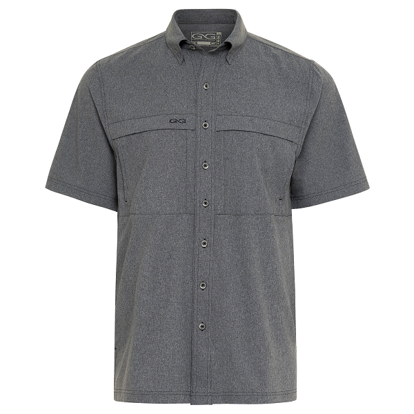 Relaxed MicroTek Short Sleeve Shirt- Caviar