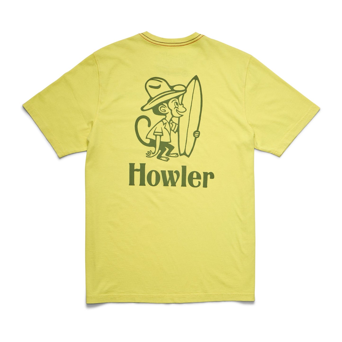 El Monito Cotton Pocket T-Shirt- Chartreuse