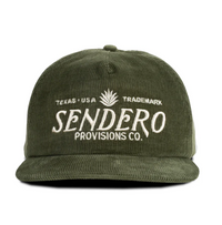 Sendero Logo Hat- Olive Corduroy